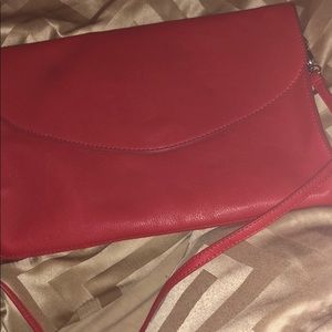 Red forever 21 clutch